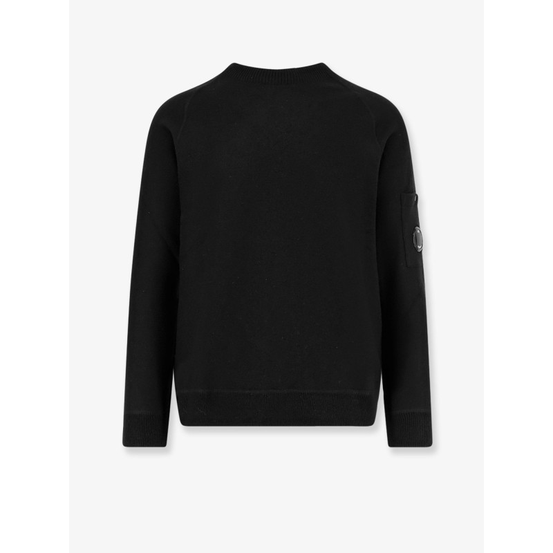 Felted wool and cotton sweater