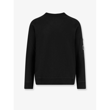 Felted wool and cotton sweater