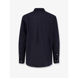 Wool blend striped shirt