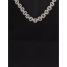 Crepe mini dress with jewel trim