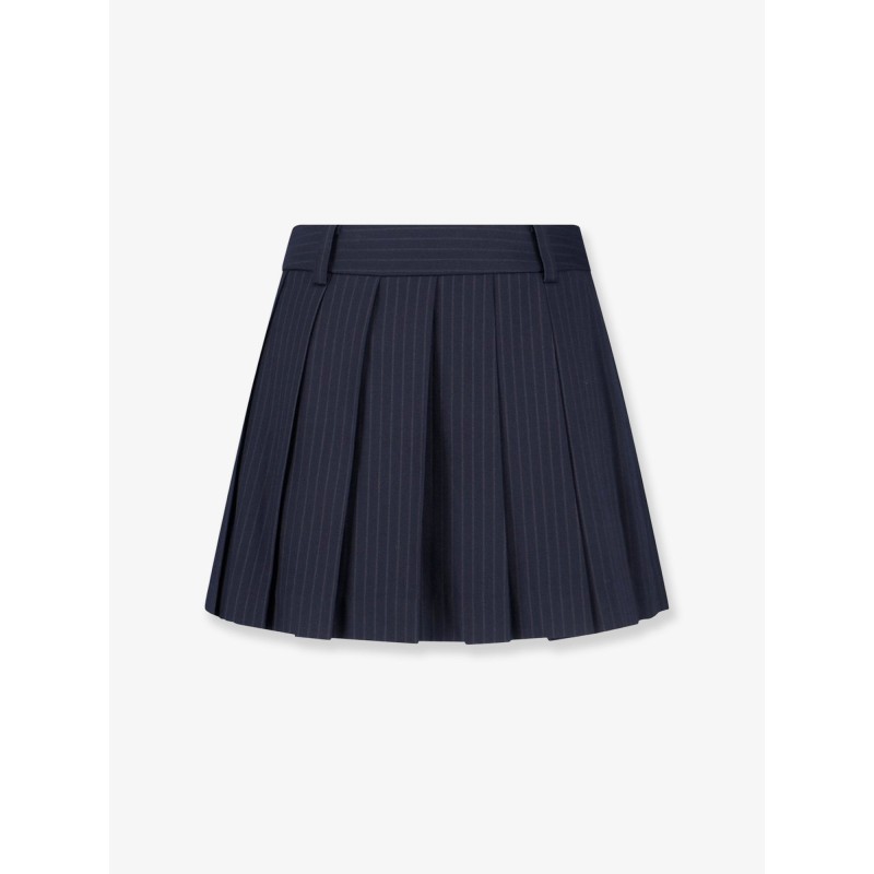 Pleated mini skirt
