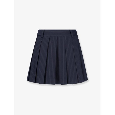 Pleated mini skirt