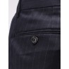 Wool blend pinstriped trousers