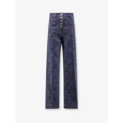 Paisley motif jeans
