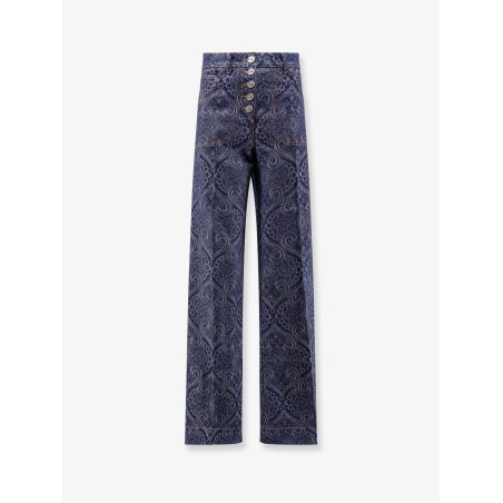 Paisley motif jeans
