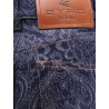 Paisley motif jeans