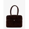 Classic suede shoulder bag