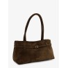 Le Cambon East West suede shoulder bag