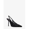 Slingback pumps with rhinestones
