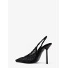 Slingback pumps with rhinestones