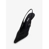 Slingback pumps with rhinestones
