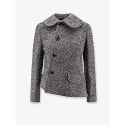 Wool asymmetrical blazer