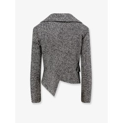 Wool asymmetrical blazer