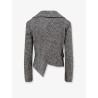 Wool asymmetrical blazer