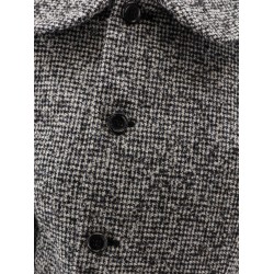 Wool asymmetrical blazer