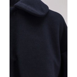 Crepe oversize coat