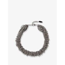 Glass and sterling 925 silver choker