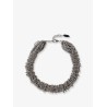 Glass and sterling 925 silver choker