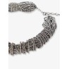 Glass and sterling 925 silver choker