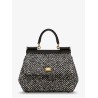 Sicily Medium chevron fabric shoulder bag