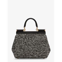 Sicily Medium chevron fabric shoulder bag