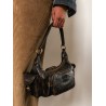 Pocket leather shoulder bag