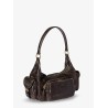 Pocket leather shoulder bag