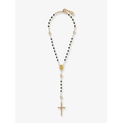 Rosario necklace with beads