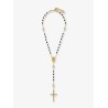 Rosario necklace with beads
