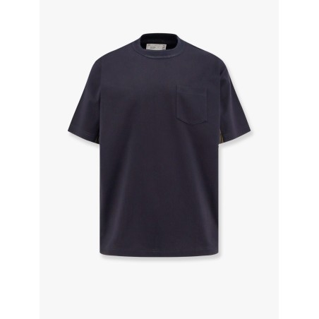 Cotton t-shirt with nylon inserts