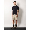 Cotton t-shirt with nylon inserts