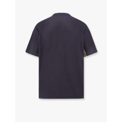 Cotton t-shirt with nylon inserts