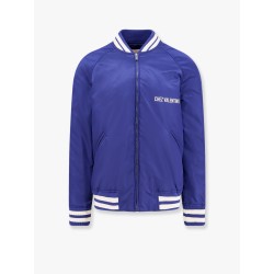 Nylon jacket with frontal and back chez valentino print