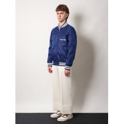 Nylon jacket with frontal and back chez valentino print