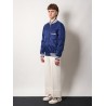 Nylon jacket with frontal and back chez valentino print