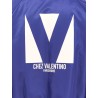 Nylon jacket with frontal and back chez valentino print