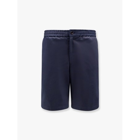 Cotton bermuda shorts with elastic detail