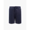 Cotton bermuda shorts with elastic detail