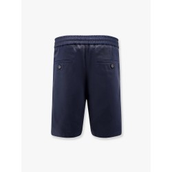 Cotton bermuda shorts with elastic detail