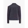 Double-breasted wool blend blazer