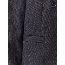 Double-breasted wool blend blazer