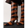 Fendi Arco hagfish leather boots
