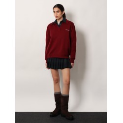 Cashmere polo sweater