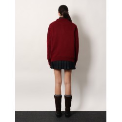 Cashmere polo sweater