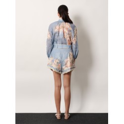 Cascadian Tuck ramie shorts