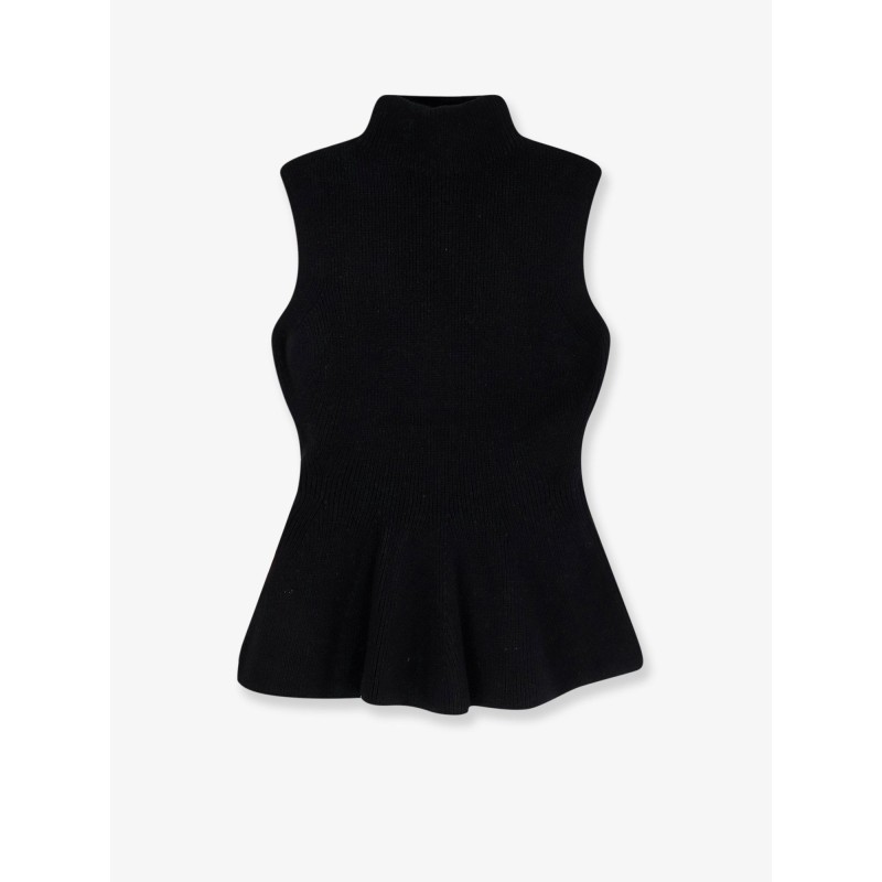 Ribbed wool and cashmere top