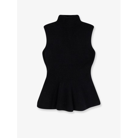 Ribbed wool and cashmere top