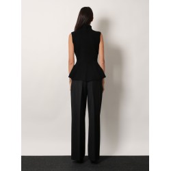 Ribbed wool and cashmere top