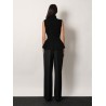 Ribbed wool and cashmere top