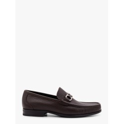 Grandioso leather loafer with gancini detail